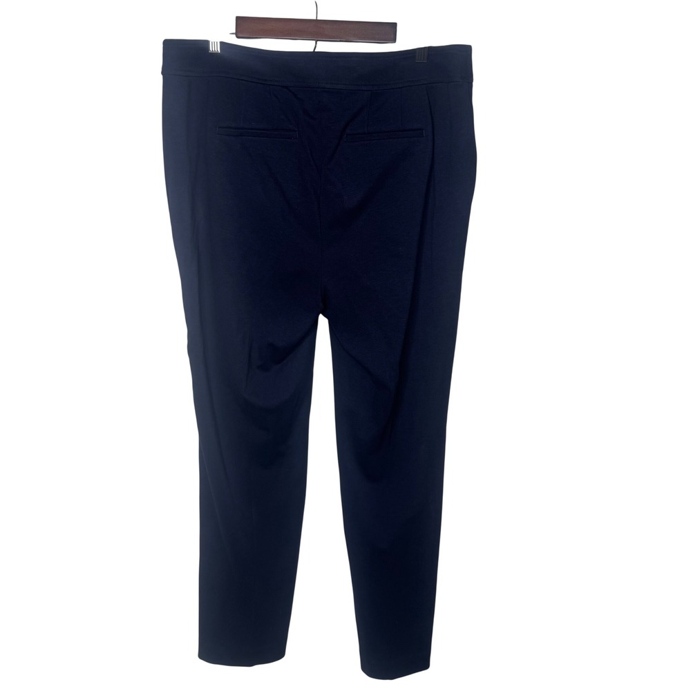 Talbots Navy Blue Italian Fabric Knit Pants Womens Size 14 New NWT Business